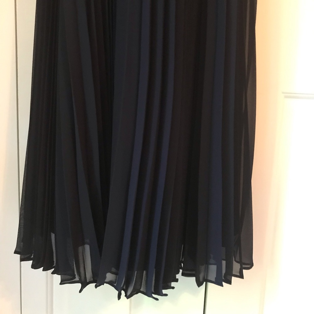 Tahari Navy blue gown with sequined jacket - Picture 4 of 12